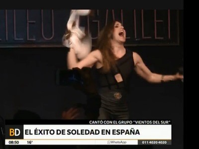 Soledad celebra en España sus 20 años en los escenarios