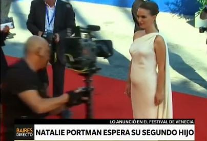 Natalie Portman mostró su incipiente segundo embarazo