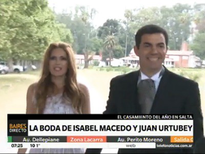 El casamiento del gobernador y la actriz