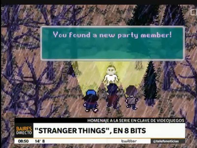 Homenaje a "Stranger things" en 8 bits
