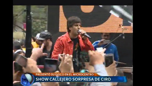 EN VIVO: Ciro ofrece un recital sorpresa en plena calle