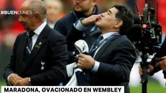 Los ingleses ovacionaron a Maradona