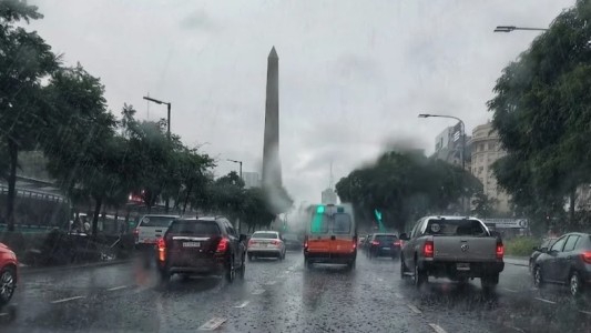 Calles anegadas, cortes de luz y alerta naranja por el temporal en el AMBA