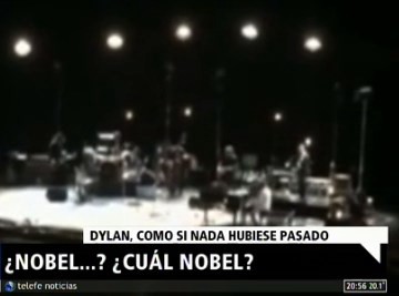 Dylan ganó el Nobel y sigue su vida normal