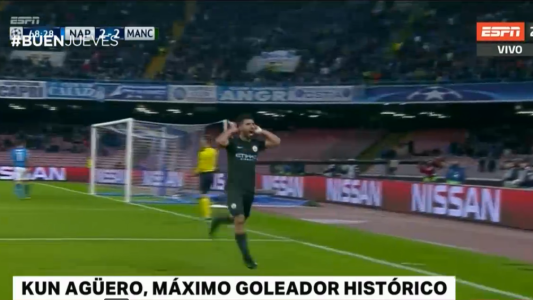 Kun Agüero, máximo goleador histórico