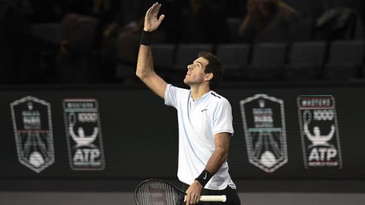 Del Potro pasó a cuartos en el ATP de París y quedó a un paso del Masters de Londres