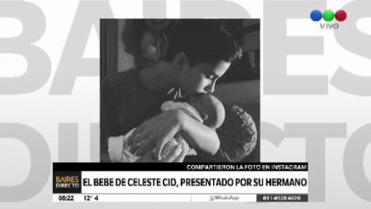 El bebé de Celeste Cid, presentado por su hermano