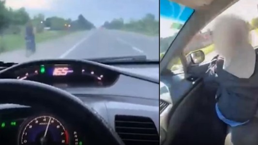 Video: un conductor fue suspendido por grabarse a más de 170 km/h cuando manejaba con su hijo en Tucumán