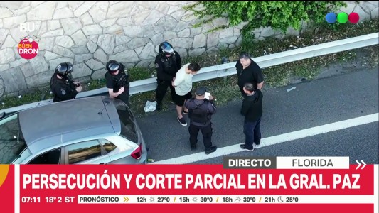 Persecución policial en plena Autopista Panamericana provoca demoras
