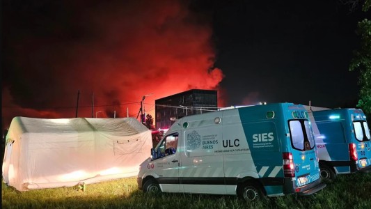 Incendio en Ezeiza: todas las personas asistidas están fuera de peligro