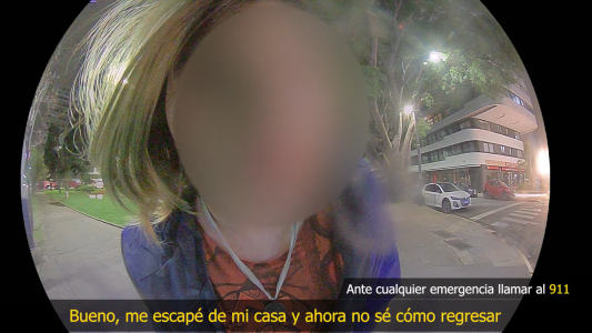 Una adolescente desaparecida pidió ayuda en un tótem de seguridad: "Me escapé de mi casa y no sé como regresar"