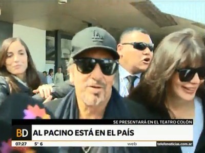 Al Pacino paseando por la ciudad de Buenos Aires