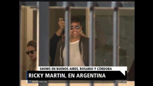 Ricky Martin llegó a Buenos Aires y sus fans lo recibieron con todo