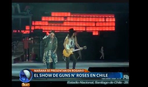 Guns n' Roses repasó sus éxitos en Chile y se prepara para Rosario