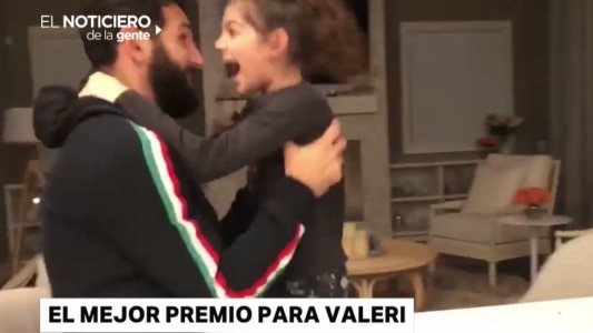 La emoción de la familia Valeri al enterarse que lo elogieron como mejor jugador