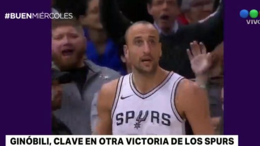 Ginobili, clave en otra victoria de los Spurs