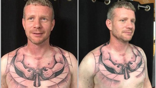 El increíble tatuaje de un camionero que volvió locos a todos en las redes sociales