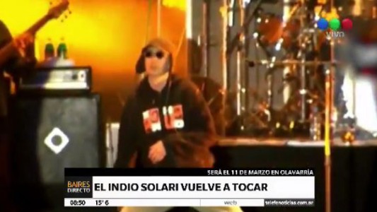 El Indio Solari vuelve a tocar