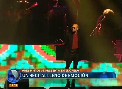 Abel Pintos y un show lleno de emoción