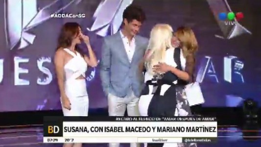 El elenco de "Amar después de amar", con Susana Giménez