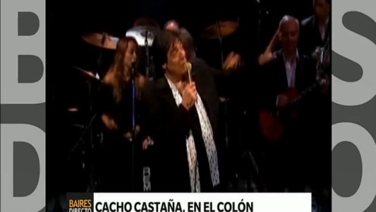 Cacho Castaña canta hoy en el Teatro Colón