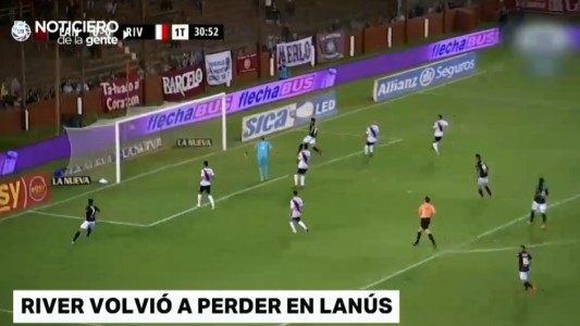 River perdió contra Lanús como visitante