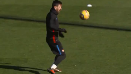 Las maravillas de Messi en los entrenamientos