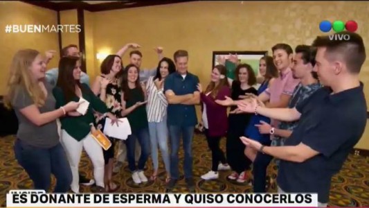 Un donante de esperma se encuentra con sus 19 hijos a la vez