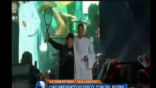 Ciro presentó su disco, con Del Potro