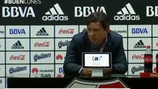 "Espero que no haya nada raro": Gallardo habló sobre el arbitraje