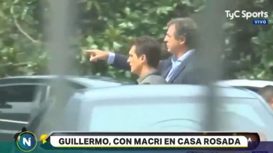 Guillermo Barros Schelotto se reunió con Macri en la Casa Rosada
