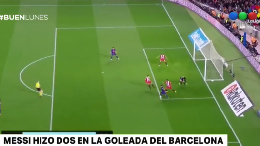 Doblete de Messi en la goleada del Barcelona