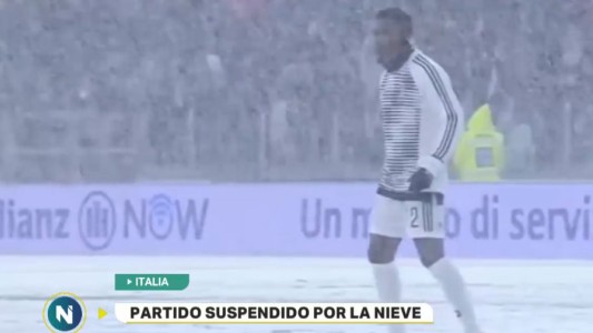 Italia: suspendieron un partido por la nieve