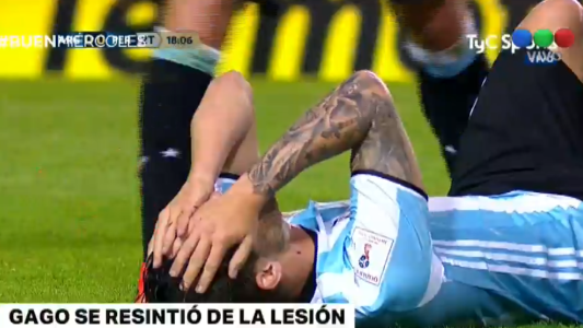 Gago se resintió de la lesión