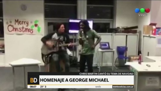 Cantante de Coldplay rindió homenaje a George Michael