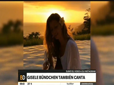 Gisele Bündchen también canta