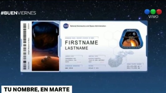 Tu nombre puede llegar a Marte en la próxima misión de la NASA