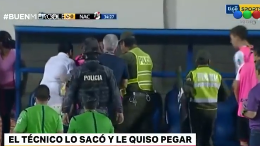 Insólito: el técnico lo sacó y le quiso pegar