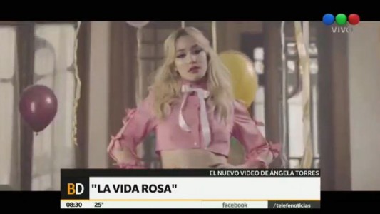 Ángela Torres presentó su primer videoclip como cantante