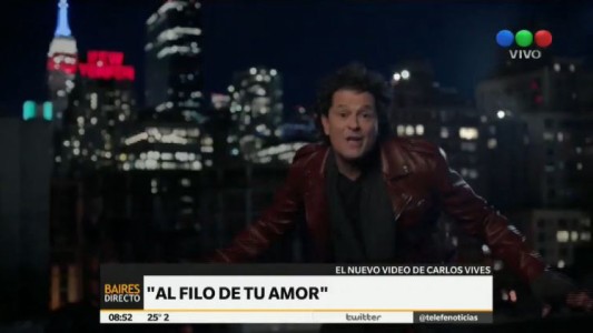 Carlos Vives estrenó video de "Al filo de tu amor"
