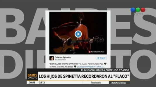 El Flaco Spinetta fue recordado por sus hijos en su cumpleaños