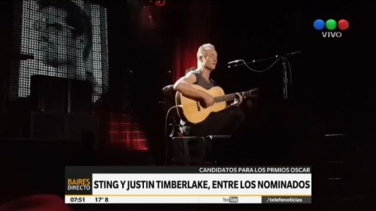 Sting y Justin Timberlake compiten en los Oscar 2017 por la "Mejor canción"