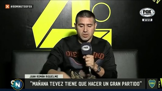 Libertadores: "Tevez sigue siendo el líder del equipo", afirmó Riquelme