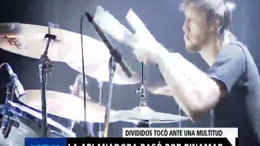 Divididos tocó ante una multitud en Pinamar