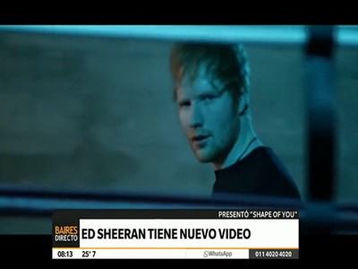 Ed Sheran estrena nuevo video antes de su viaje a la Argentina