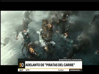 Regalo sorpresa en el Superbowl: un adelanto de "Piratas del Caribe 5"