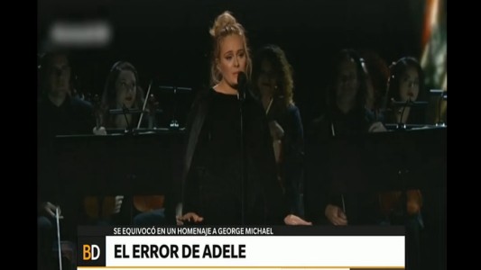 El error de Adele en los Grammy
