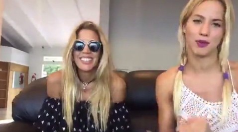 El descuido hot de Virginia Gallardo: hizo topless en vivo