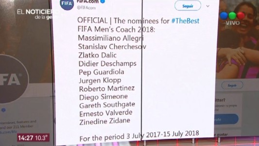 El Cholo Simeone, dentro de los 11 mejores DT del mundo