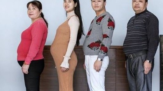 Los increíbles resultados de los miembros de la familia china que hicieron dieta juntos